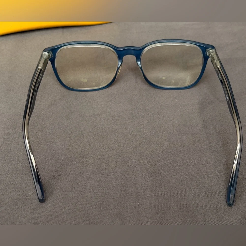 Ray-Ban Navy Glasses Frame with Bright Yellow Case for kids